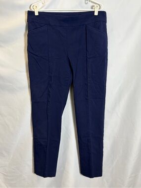 Chico's Deep Blue Slimming Ponte Pants